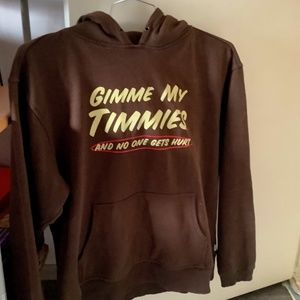 “Gimme My Timmies” Hoodie Brown Large